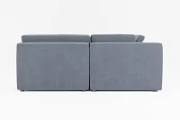 Destin Victory Dark Blue Fabric 6-piece Pit Sectional