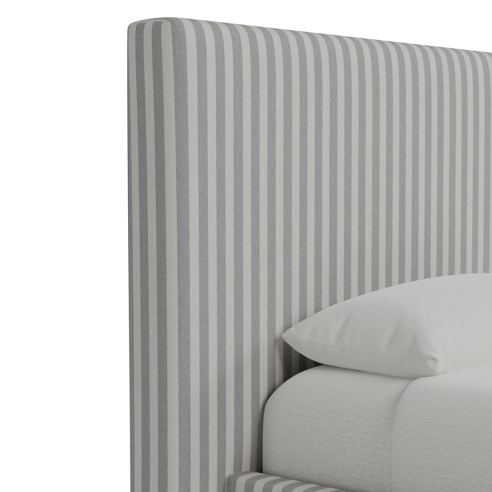 Grayton Sea Lane Light Gray 54" Upholstered Platform Bed Grayton Sea Lane Light Gray 54" Upholstered Platform Bed