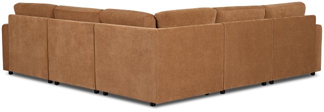 Addie Brown Fabric Small 2-arm Storage Sectional