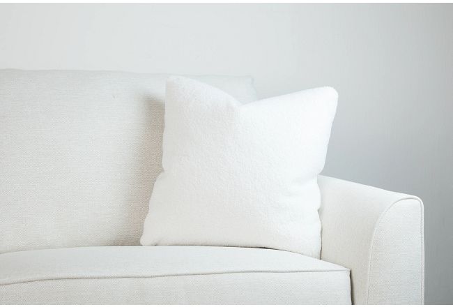 Henley White 20" Accent Pillow