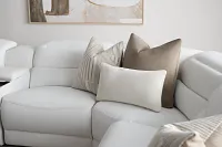 Eden Ivory Lumbar Accent Pillow