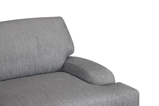 Alpha Light Gray Fabric Chair