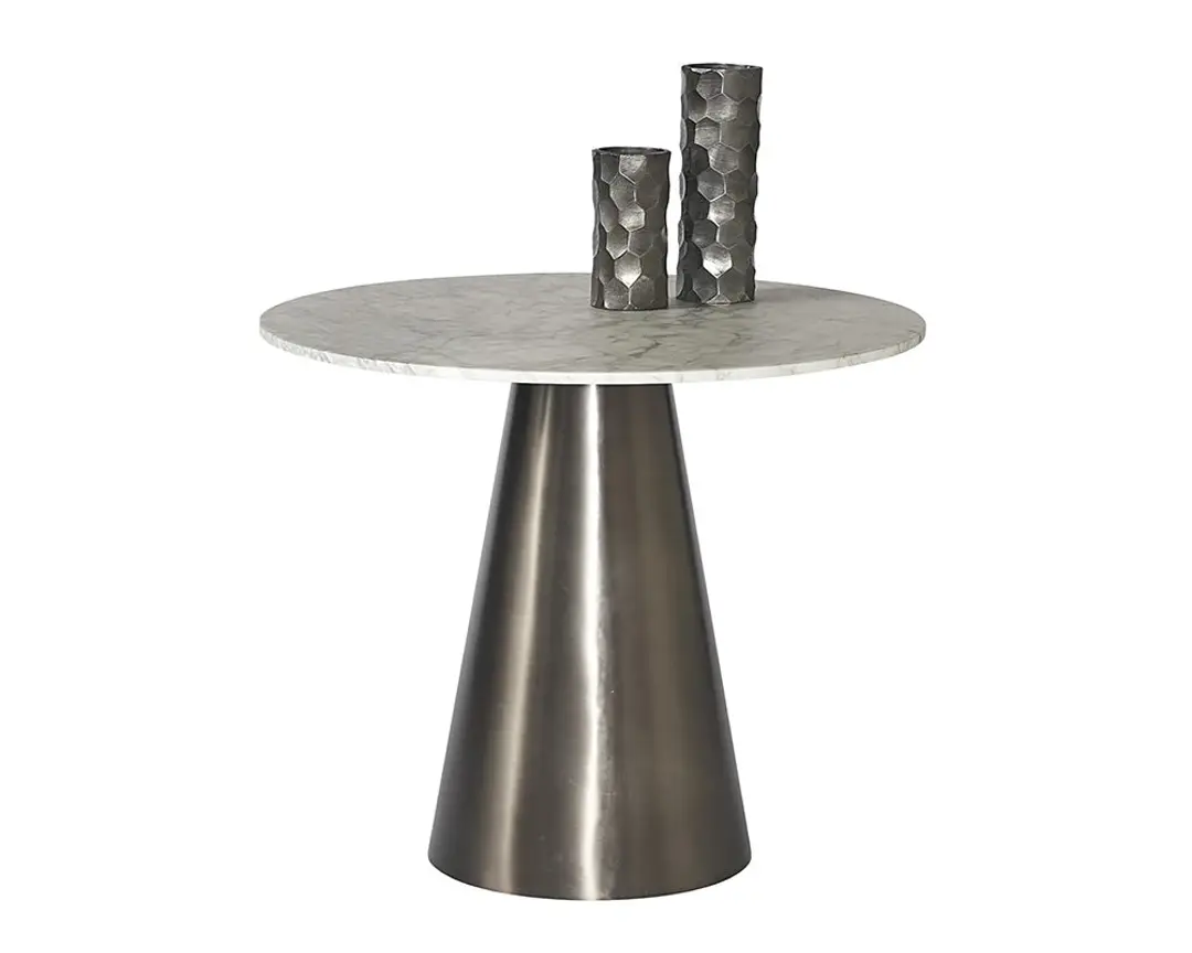 Delta Dark Gray Marble Round Table Delta Dark Gray Marble Round Table