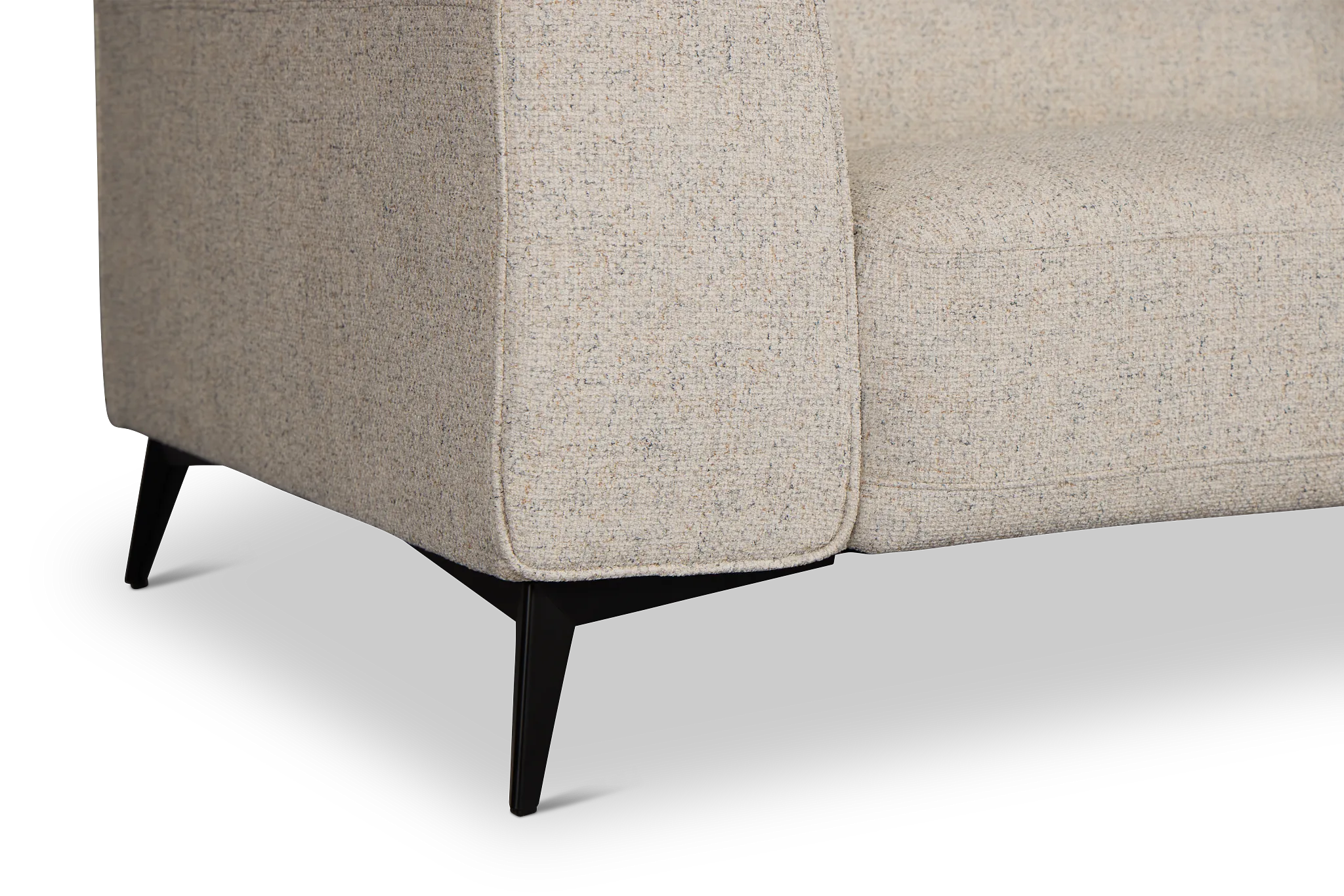 Alina Beige Fabric Right Chaise Sectional