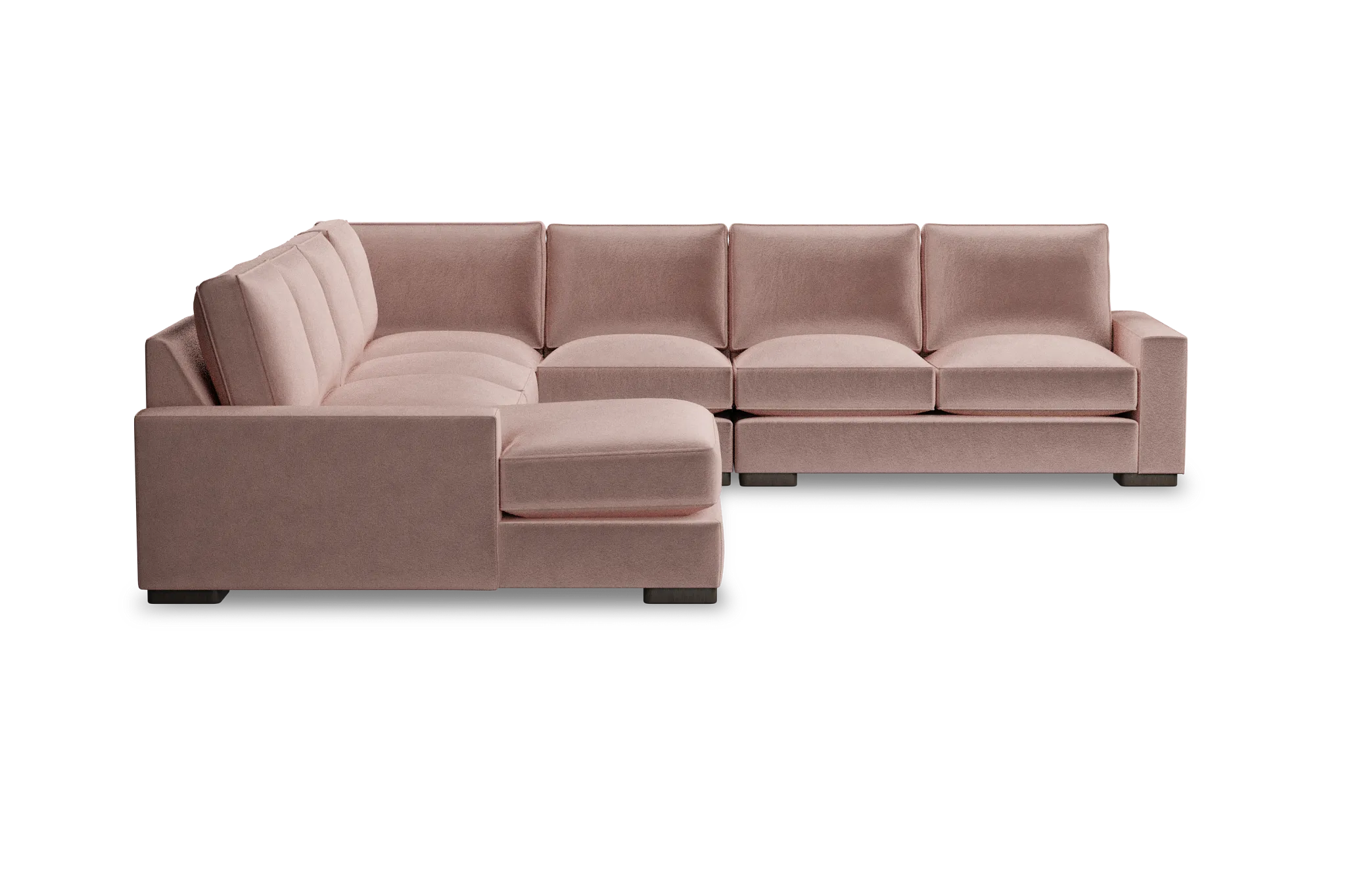 Edgewater Joya Light Pink Large Left Chaise Sectional