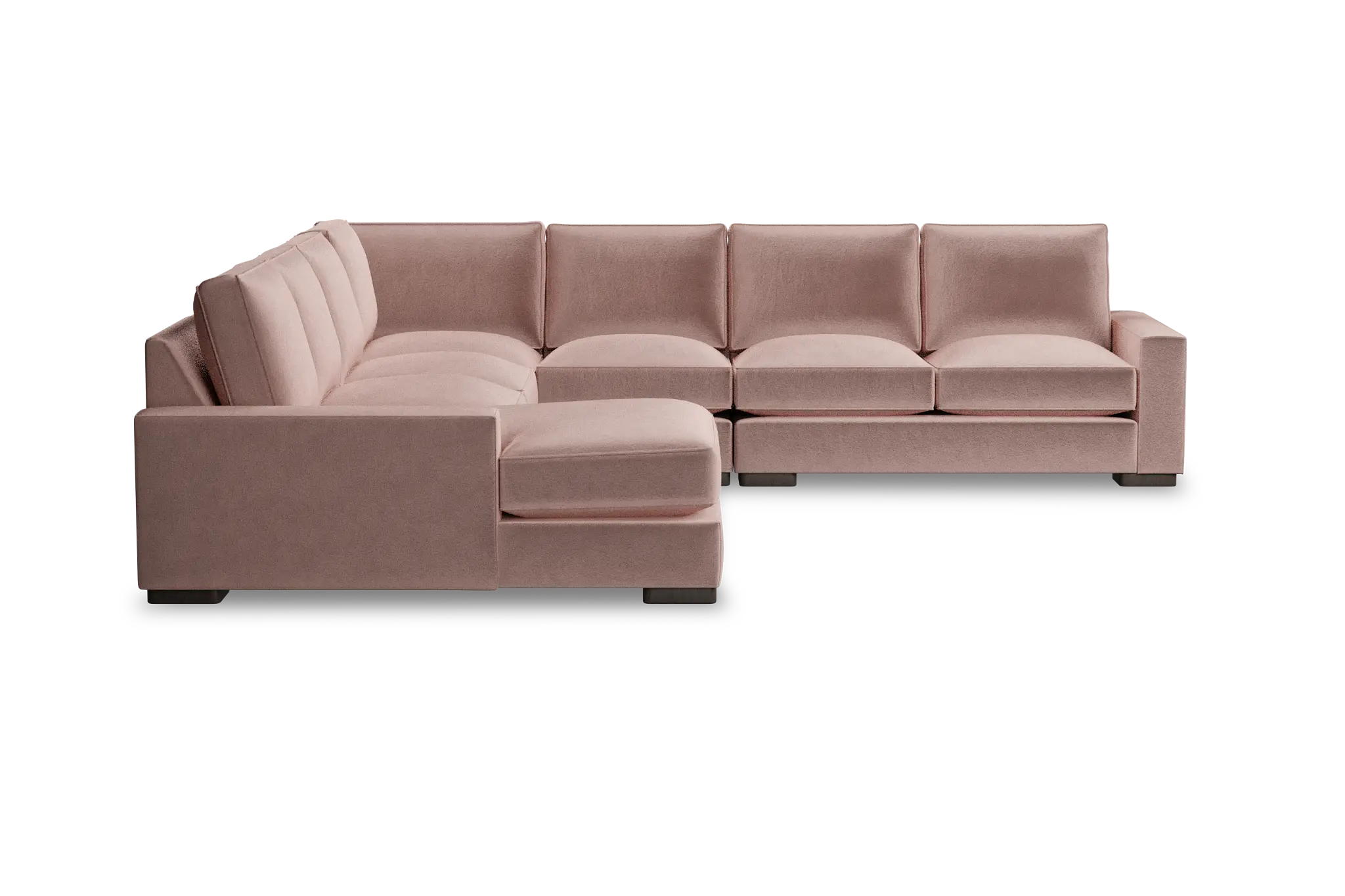 Edgewater Joya Light Pink Large Left Chaise Sectional Edgewater Joya Light Pink Large Left Chaise Sectional