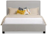 Monica Light Gray Uph Platform Bed
