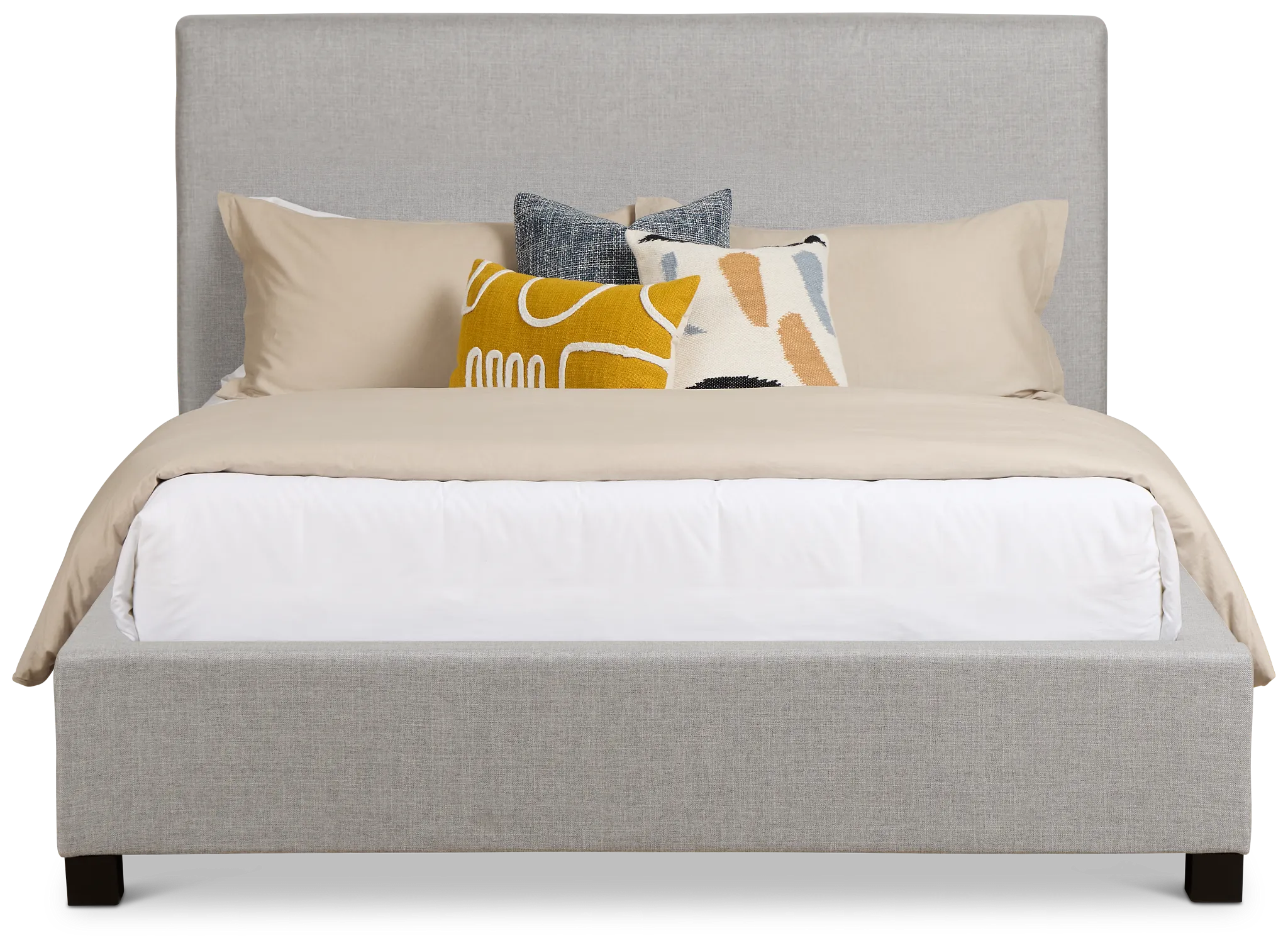 Monica Light Gray Uph Platform Bed