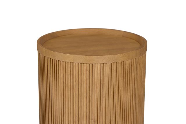 Gables Light Tone Round End Table
