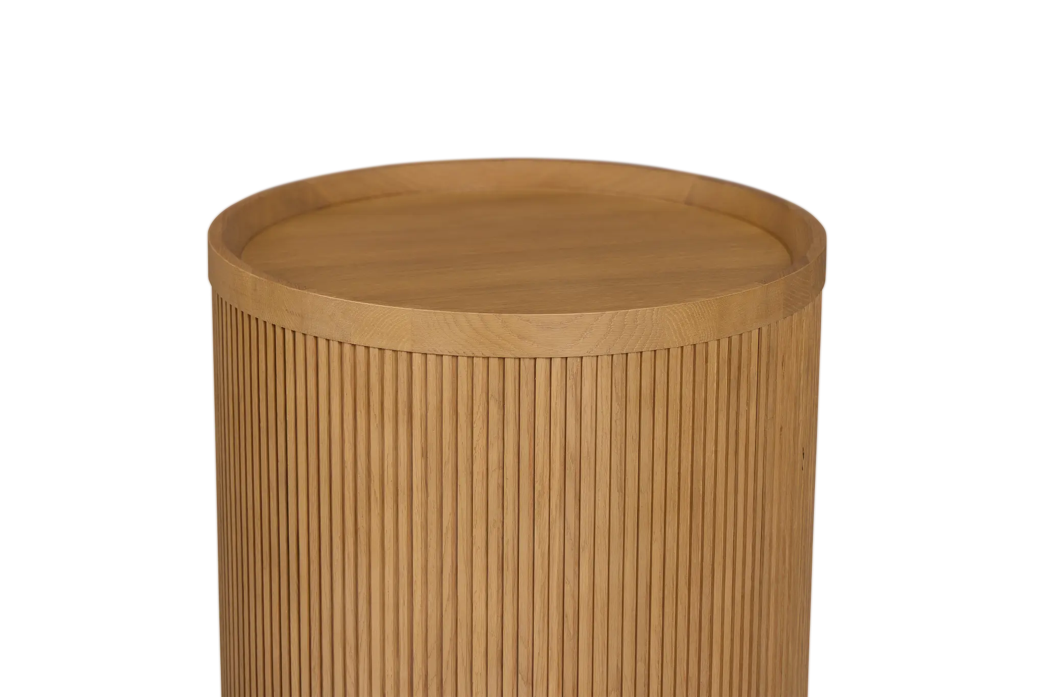 Gables Light Tone Round End Table Gables Light Tone Round End Table