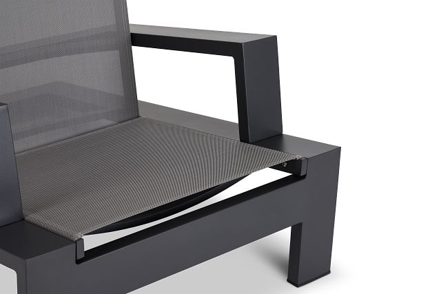 Linear Dark Gray Ledge Pool Chair