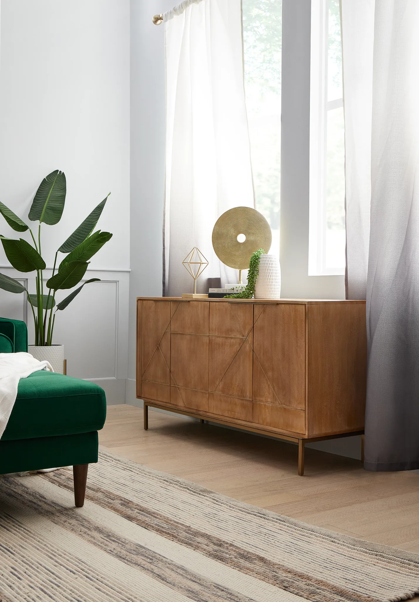 Valley Light Tone Four-door Cabinet