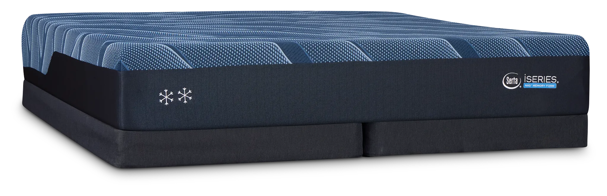 Iseries Nxg 2500 12.5" Plush Low-profile Mattress Set