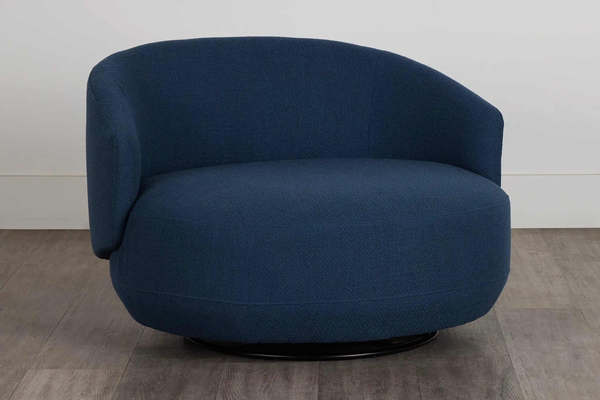 Chrisley Dark Blue Fabric Swivel Accent Chair Chrisley Dark Blue Fabric Swivel Accent Chair