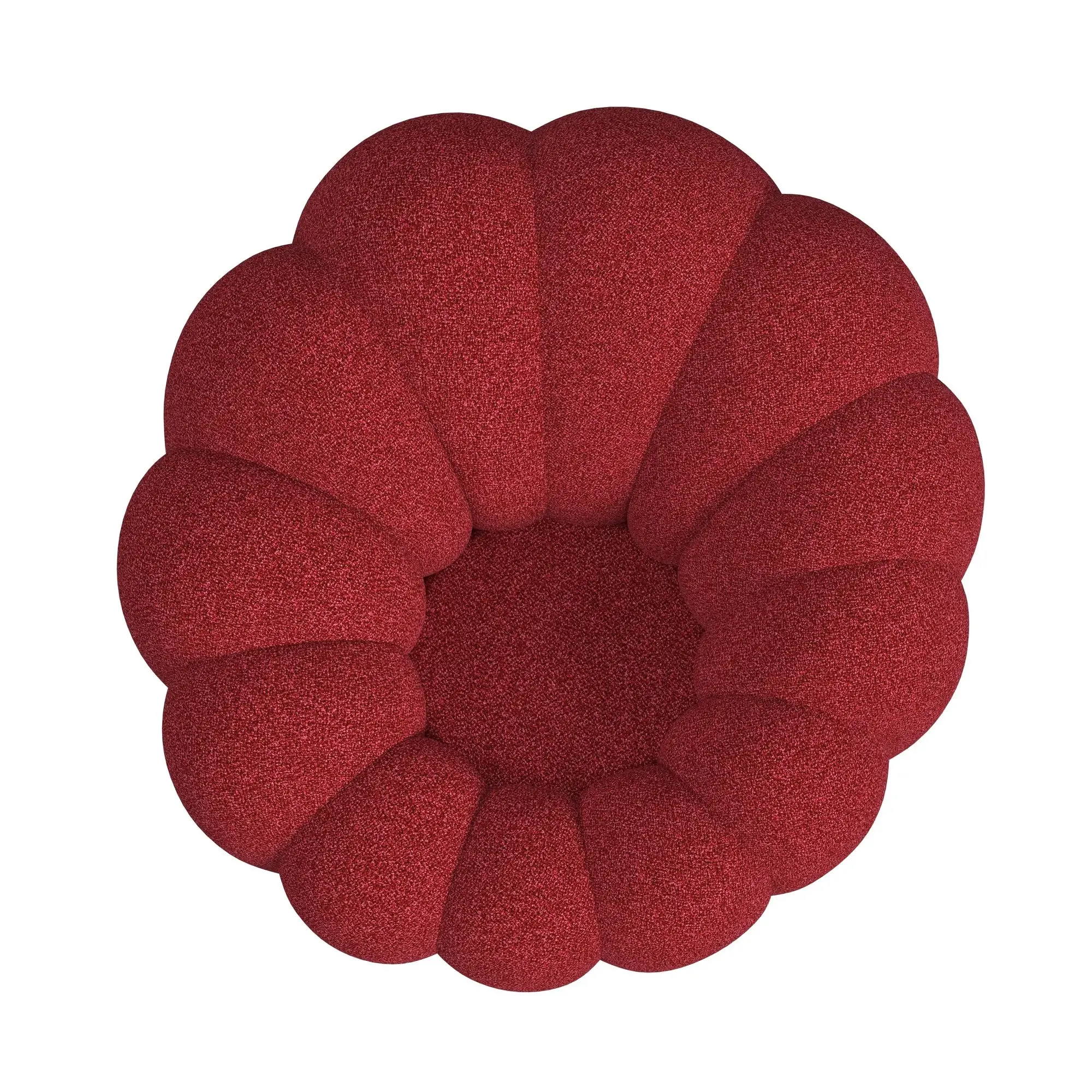 Kenzo Red Fabric Chair & Ottoman Kenzo Red Fabric Chair & Ottoman