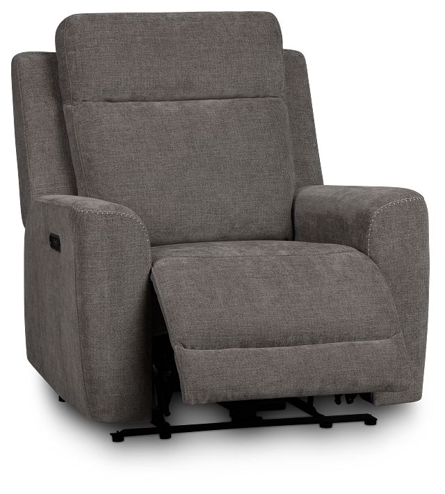 Dean Gray Fabric Power Recliner