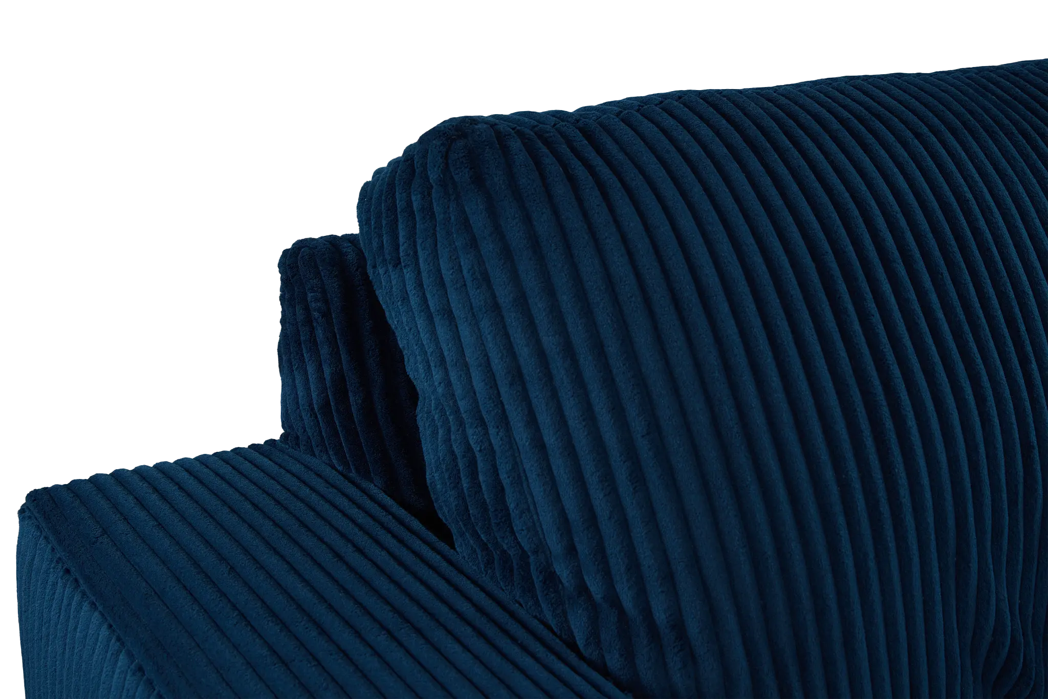 Charlie Dark Blue Fabric Large Right Chaise Sectional Charlie Dark Blue Fabric Large Right Chaise Sectional