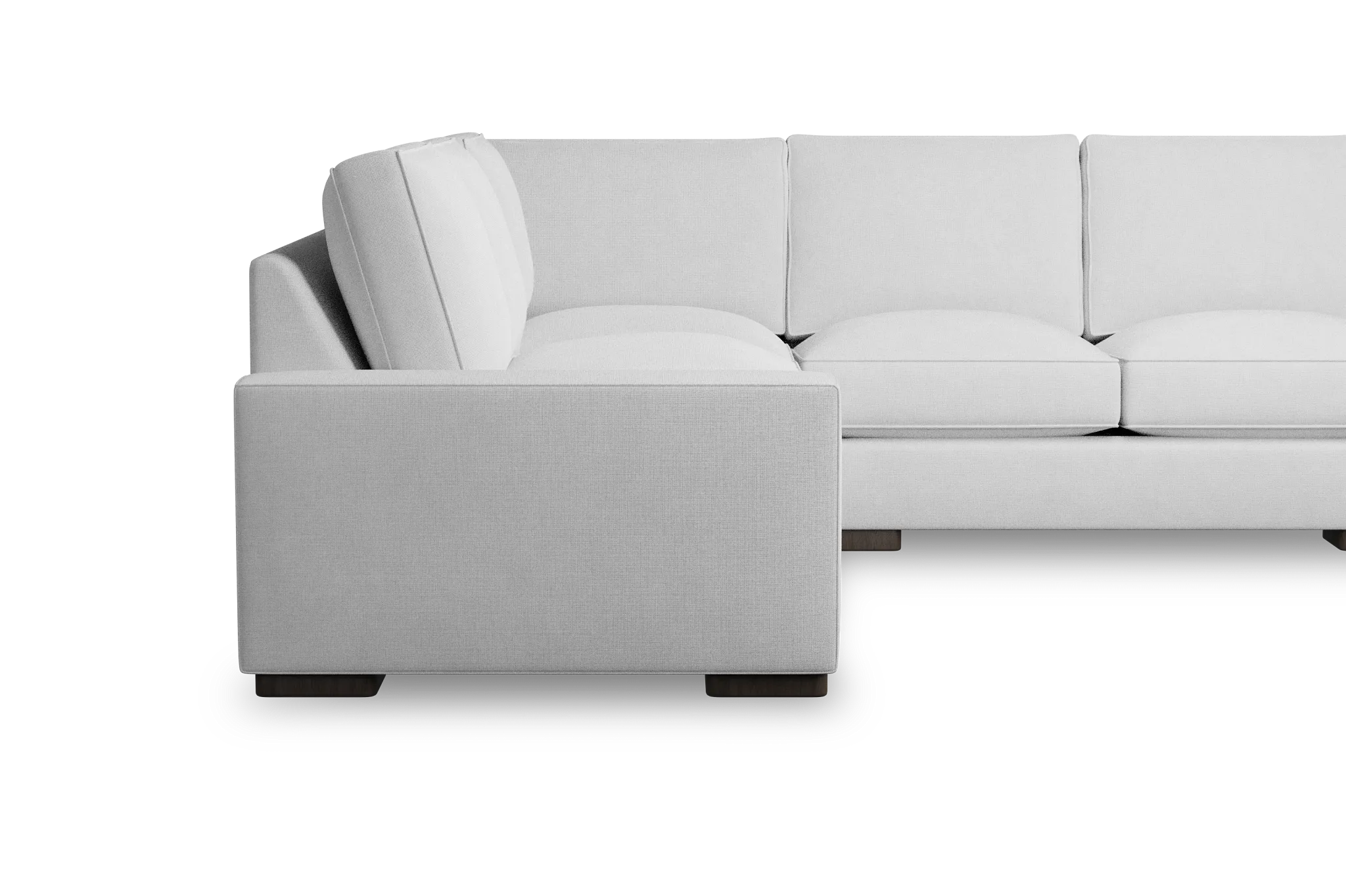 Edgewater Suave White Medium Right Chaise Sectional