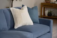 Lemar Ivory 22" Square Accent Pillow