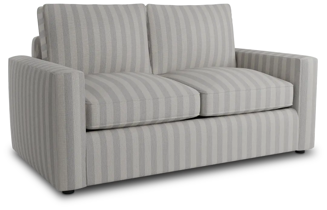 Siesta Sea Lane Light Gray Fabric Loveseat Siesta Sea Lane Light Gray Fabric Loveseat