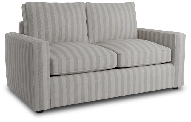 Siesta Sea Lane Light Gray Fabric Loveseat