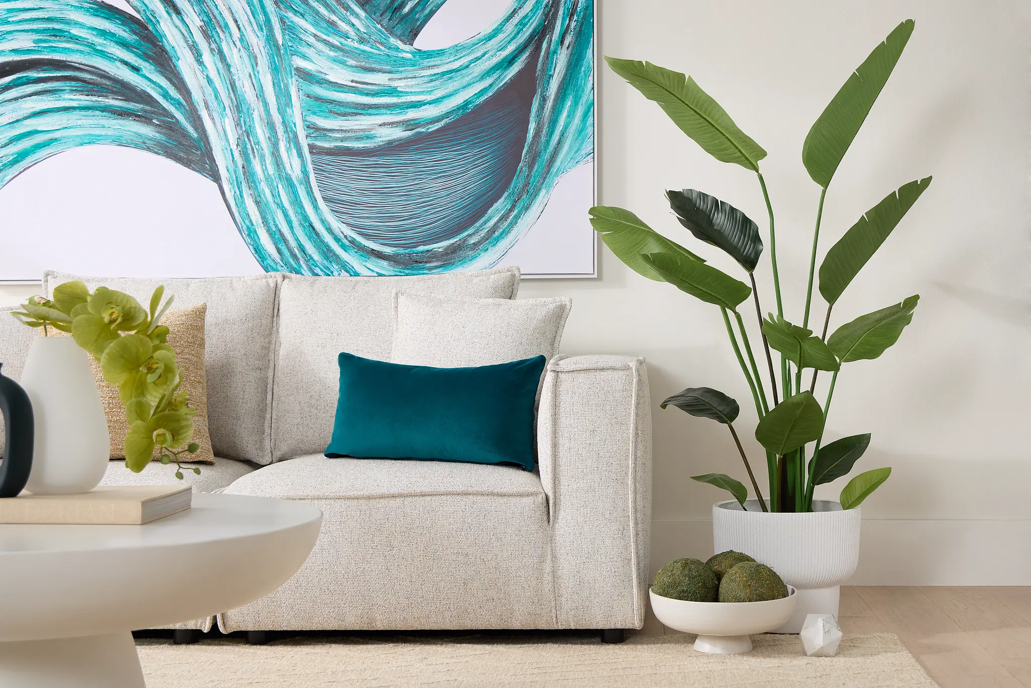 Tatum Beige Fabric 2-piece Modular Sofa Tatum Beige Fabric 2-piece Modular Sofa