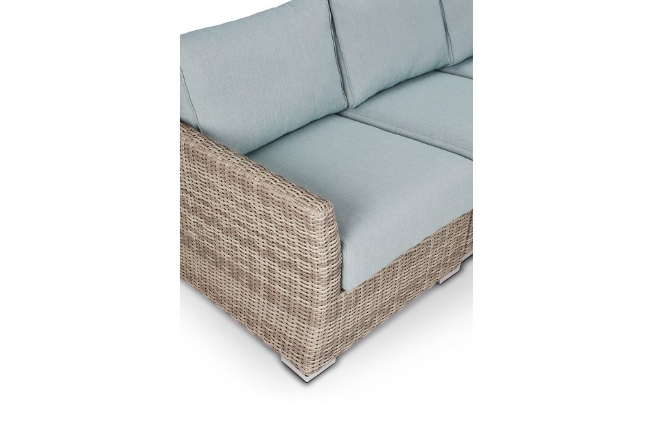 Raleigh TEAL LEFT 5Piece Modular Sectional