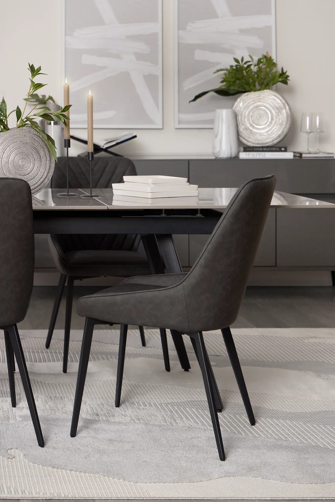 Maricopa Dark Gray Upholstered Side Chair