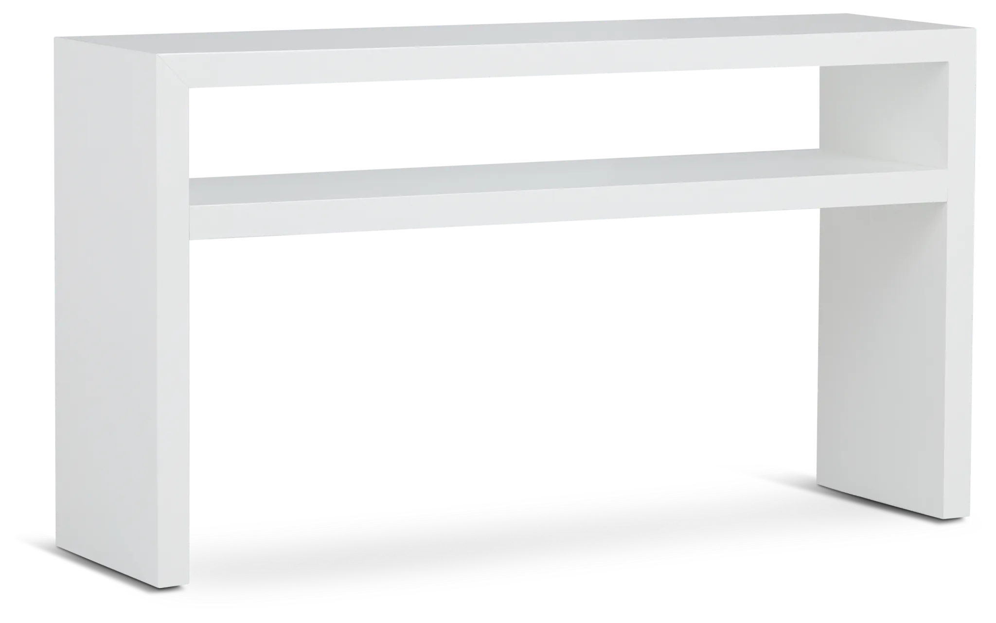 Nantucket White Open Console Table