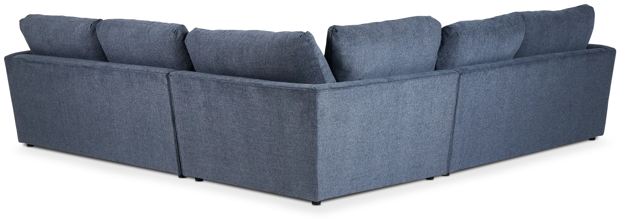 Noah Blue Fabric Small Two-arm Sectional Noah Blue Fabric Small Two-arm Sectional
