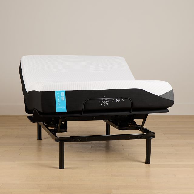 Zinus Endura 1.0 Firm Slat Adjustable Mattress Set