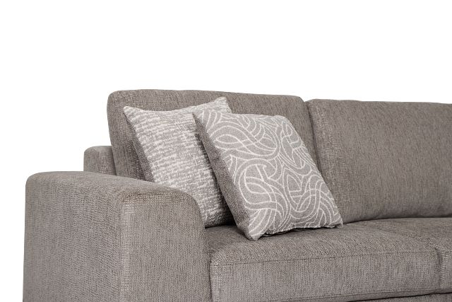 Blakely Gray Fabric Small Two-arm Sectional