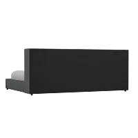 Captiva Delray Dark Gray 48" Upholstered Shelter Bed