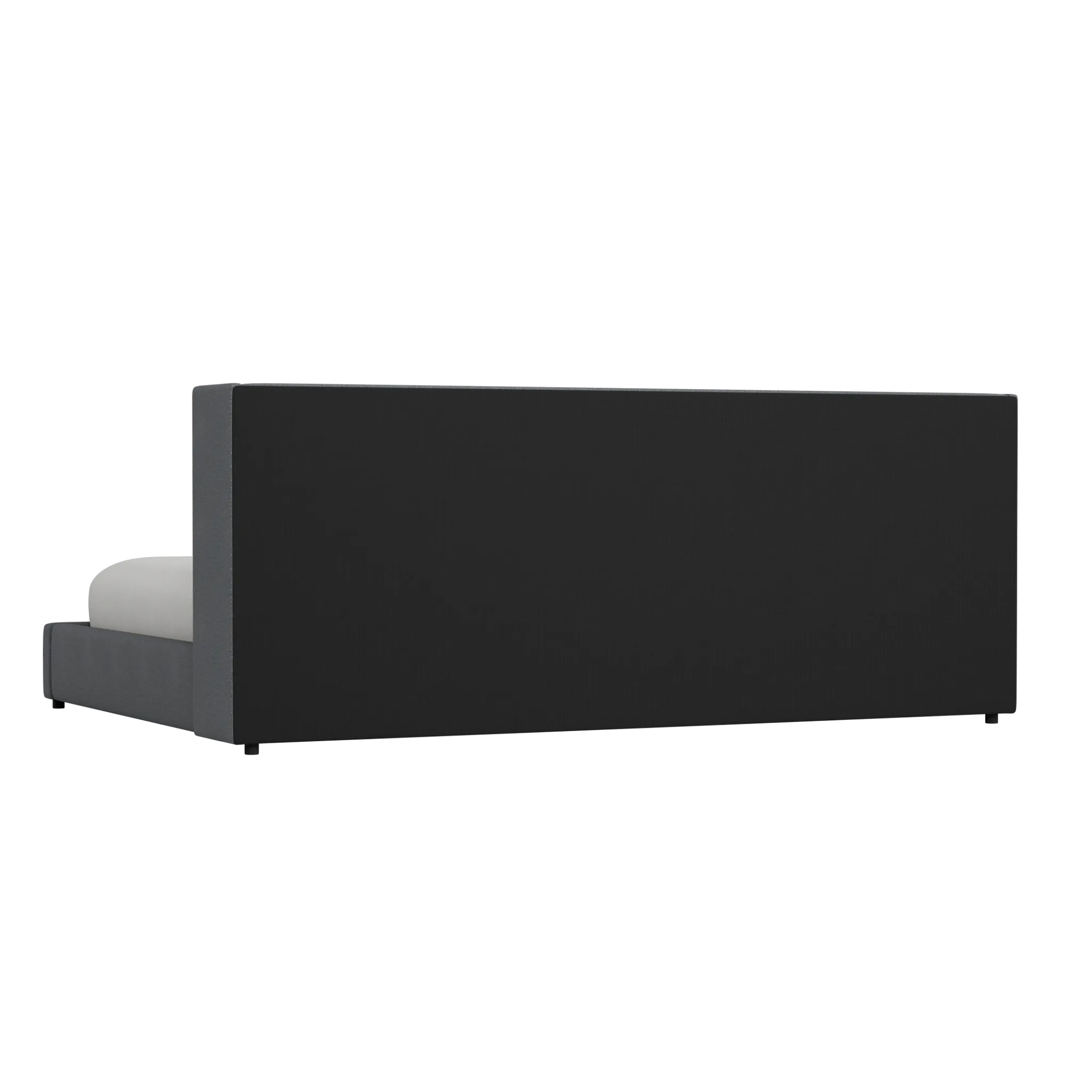 Captiva Delray Dark Gray 48" Upholstered Shelter Bed
