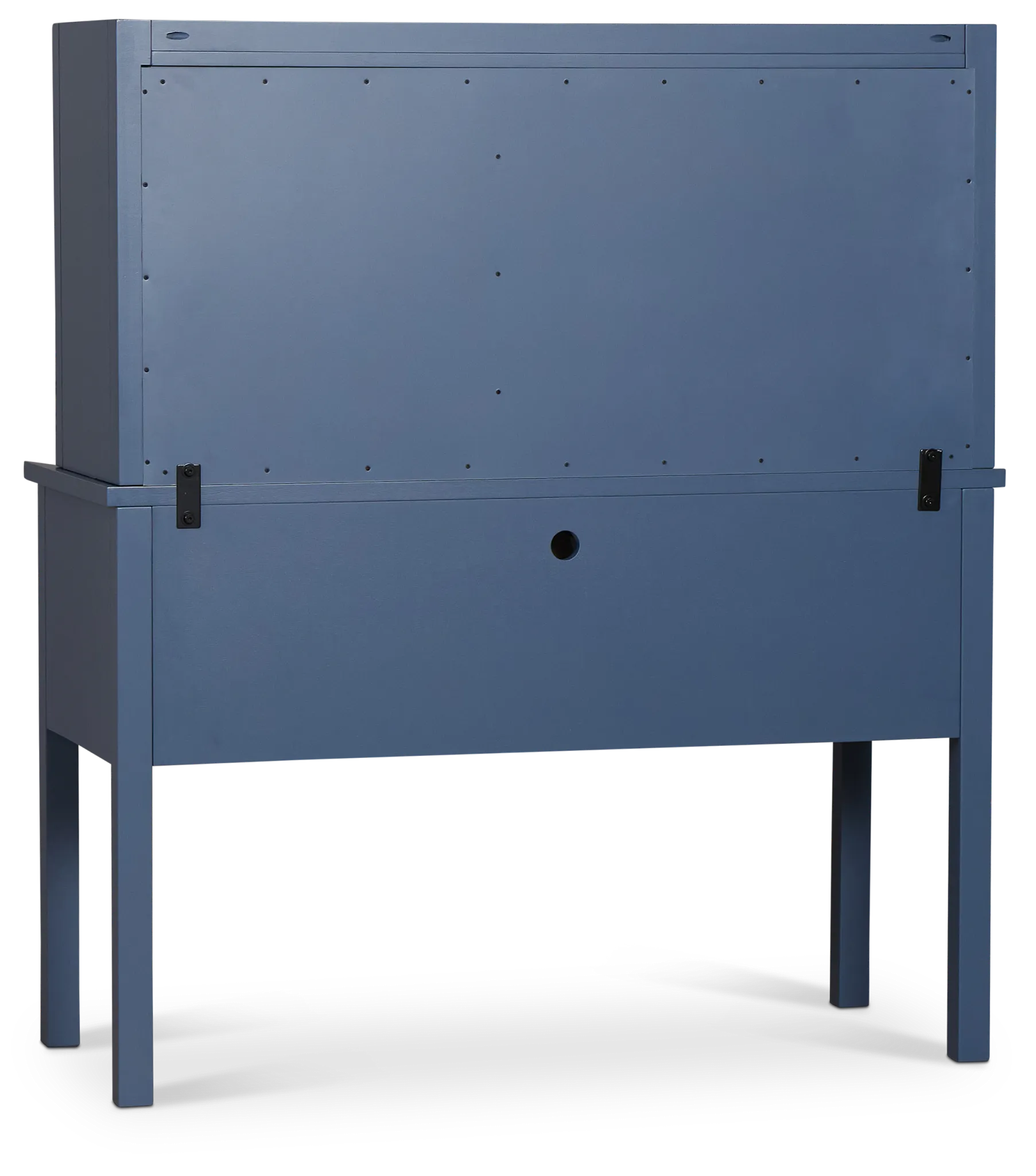 Charleston Dark Blue 3-drawer Desk & Hutch