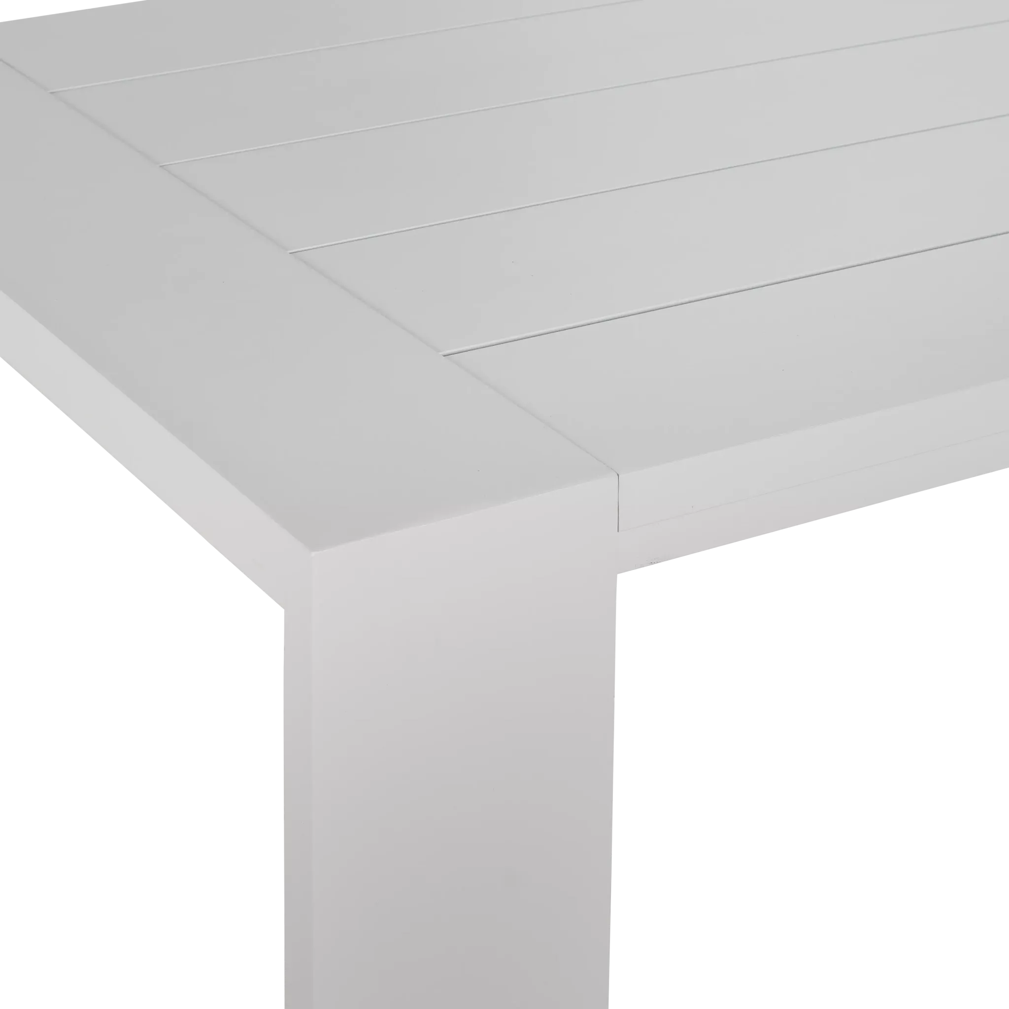 Linear White 87" Rectangular Table