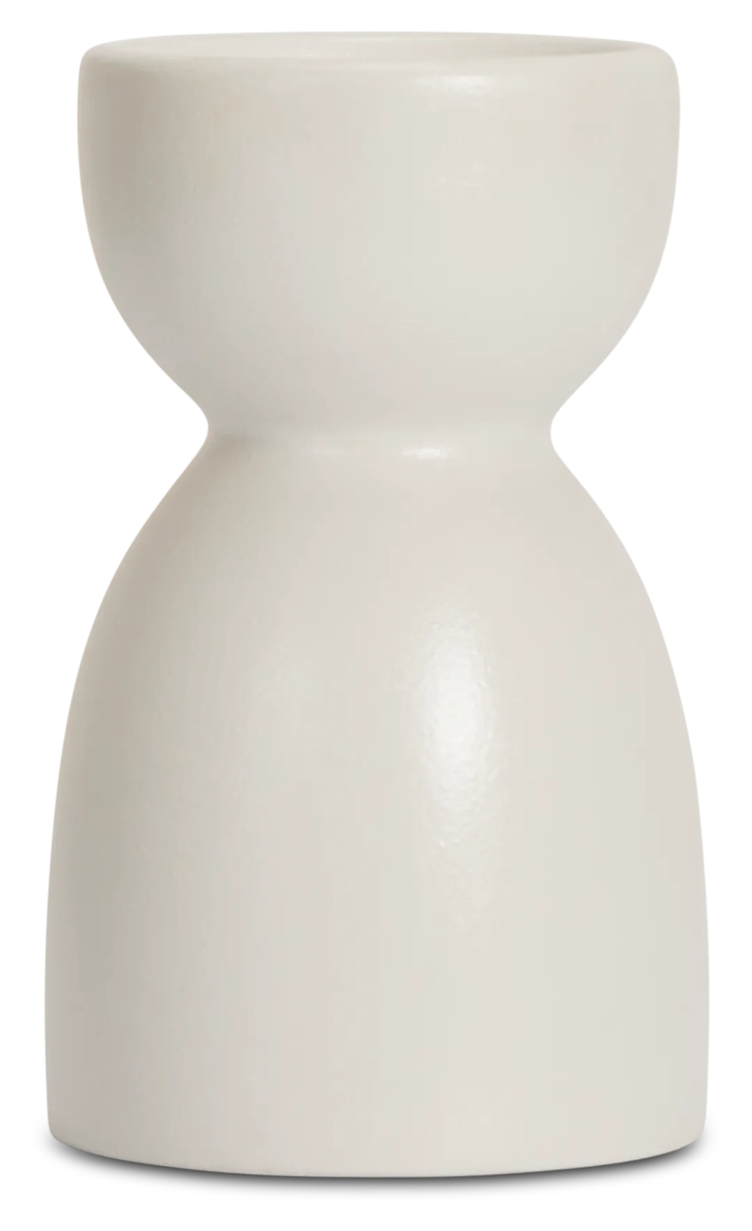Olea White Small Candle Holder