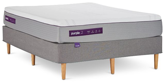 Purple Hybrid Mattress Set