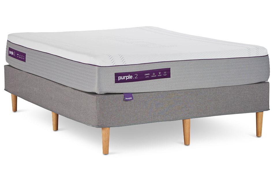 Purple Hybrid Mattress Set