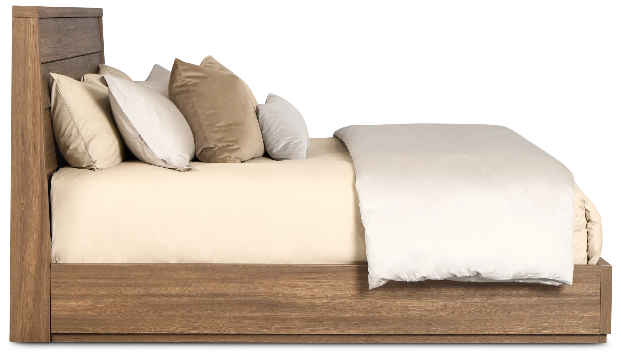 Capraia Dark Tone Panel Bed