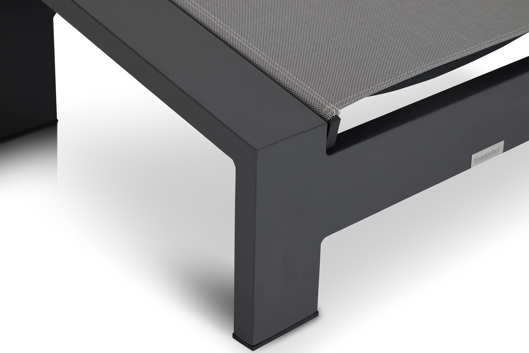 Linear Dark Gray Ledge Pool Ottoman Linear Dark Gray Ledge Pool Ottoman