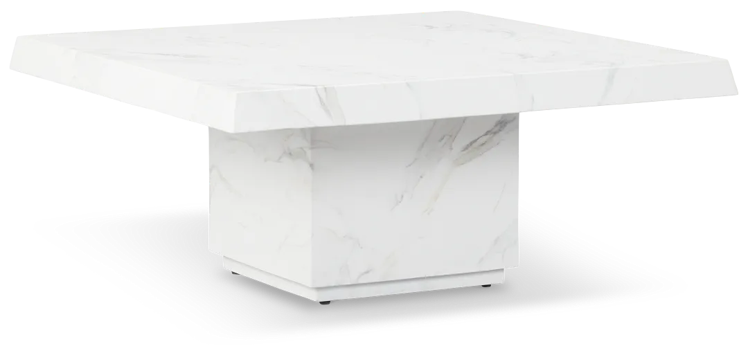 Vilano White Square Coffee Table