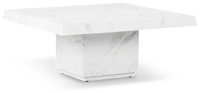 Vilano White Square Coffee Table