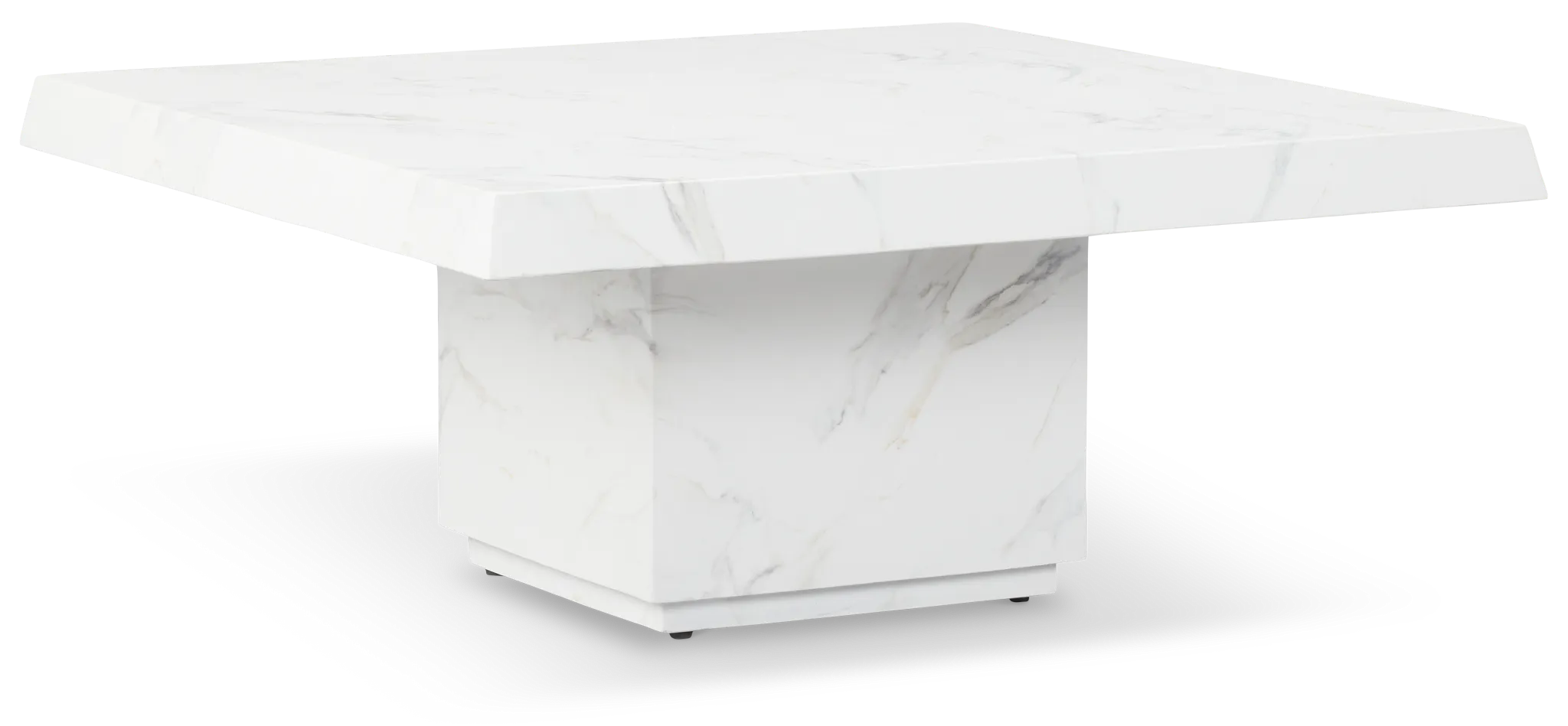Vilano White Square Coffee Table