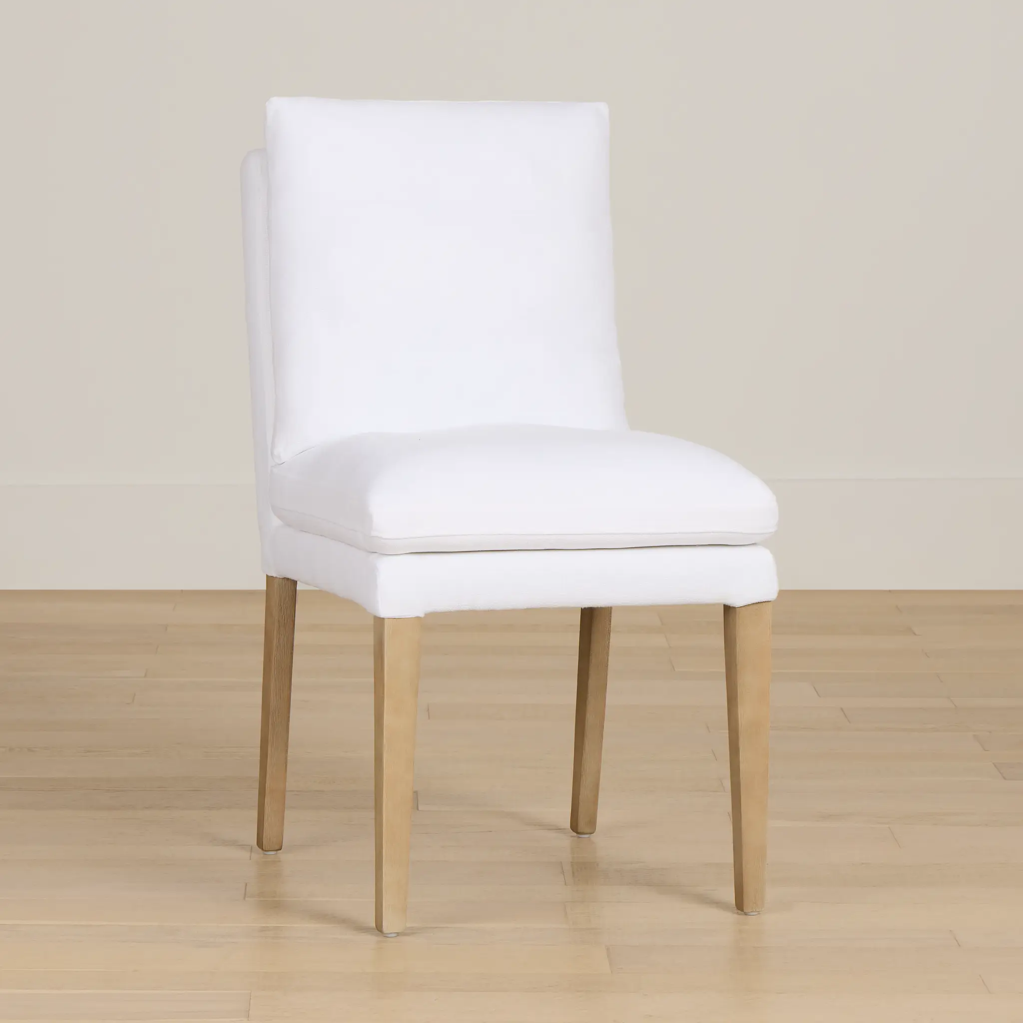 Willow White Fabric Upholstered Side Chair Willow White Fabric Upholstered Side Chair