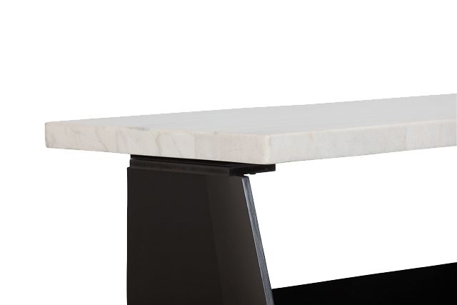 Auburn White Marble Rectangular Coffee Table