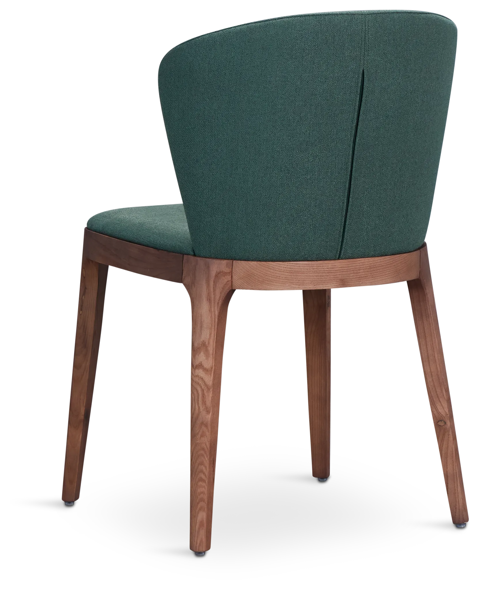 Nomad Dark Green Upholstered Side Chair With Mid Tone Legs