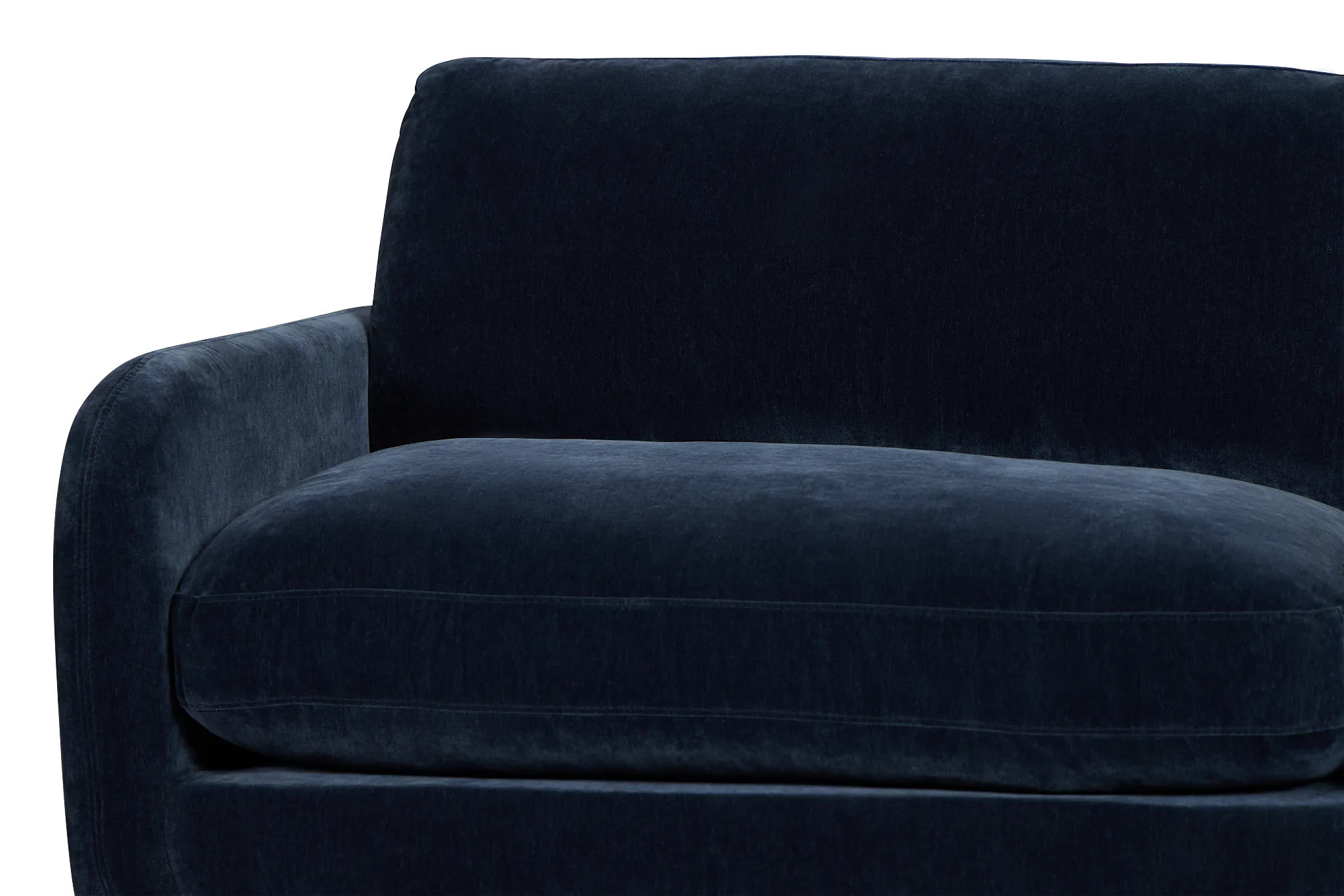 Jules Dark Blue Velvet 3 Piece Modular Sofa
