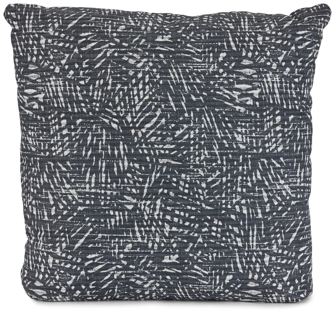 Diego Gray Fabric 18" Accent Pillow