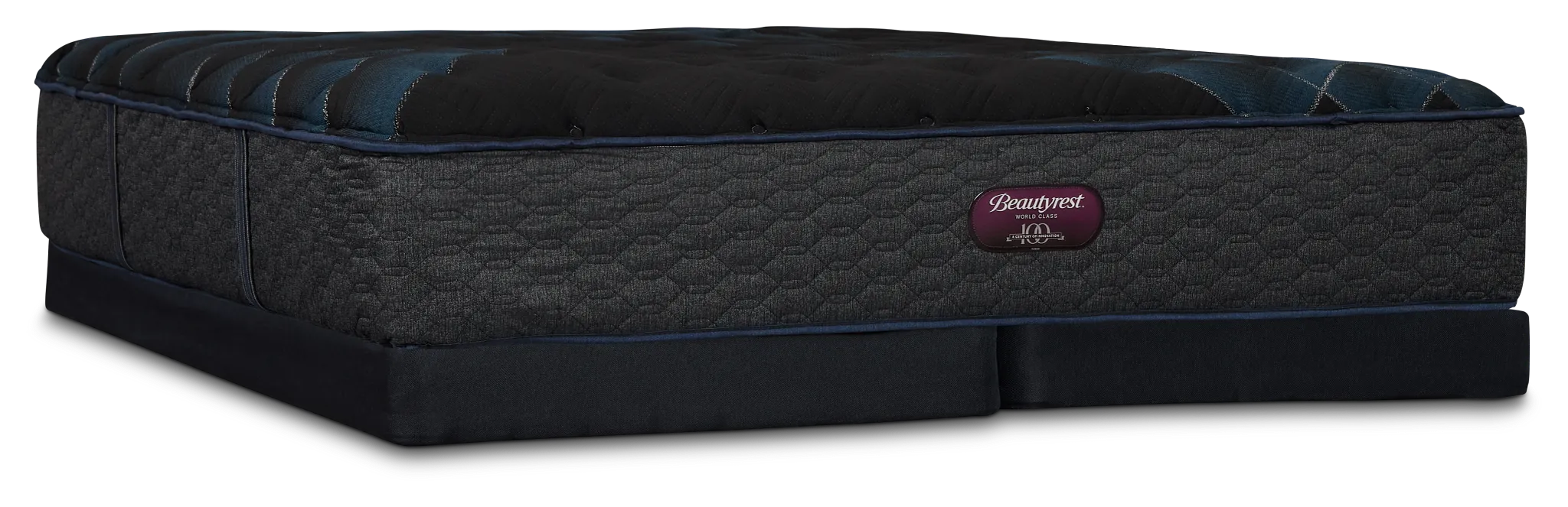 Simmons Beautyrest World Class Level 4 Plush Low-profile Mattress Set